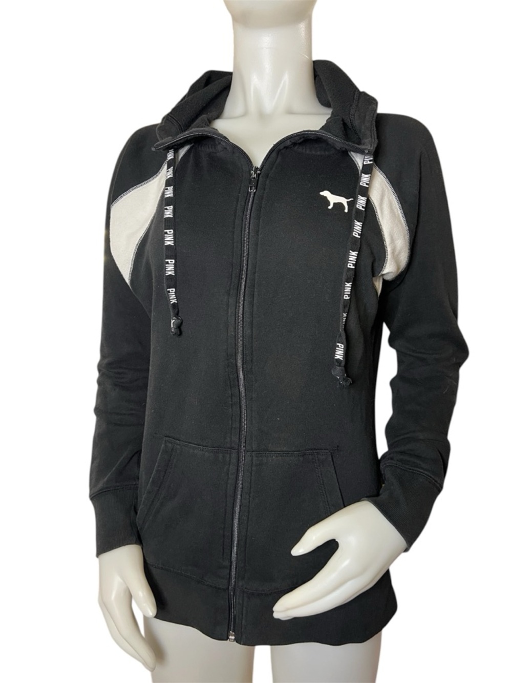 PINK Victoria's Secret Black Zip Hoodie